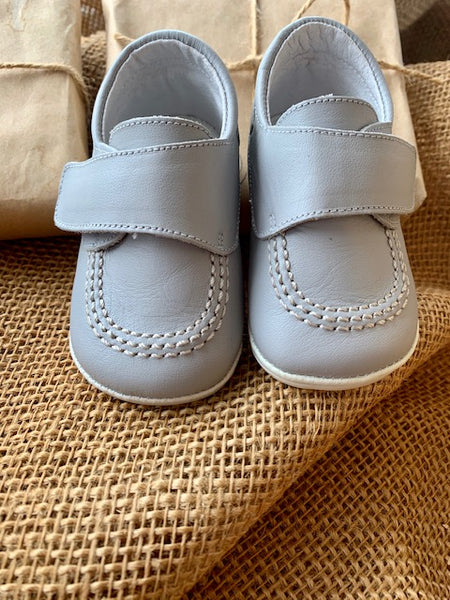 Grey Leather Walking Shoe
