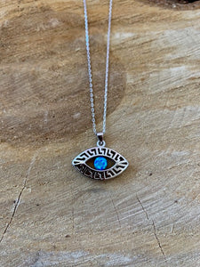 Opal Sterling Silver Mati Necklace