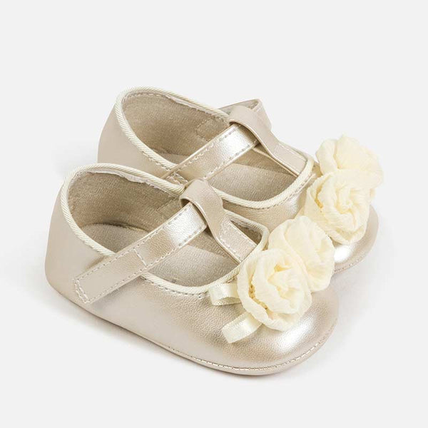 Mayoral Mary Jane Shoe - Off-White/Ivory