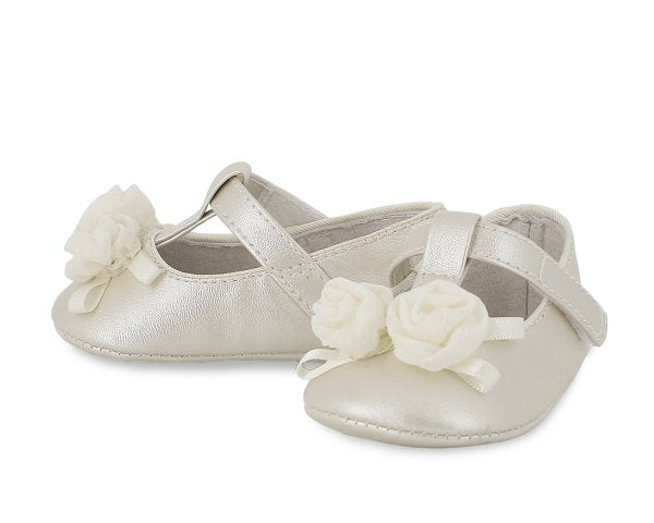 Mayoral Mary Jane Shoe - Off-White/Ivory