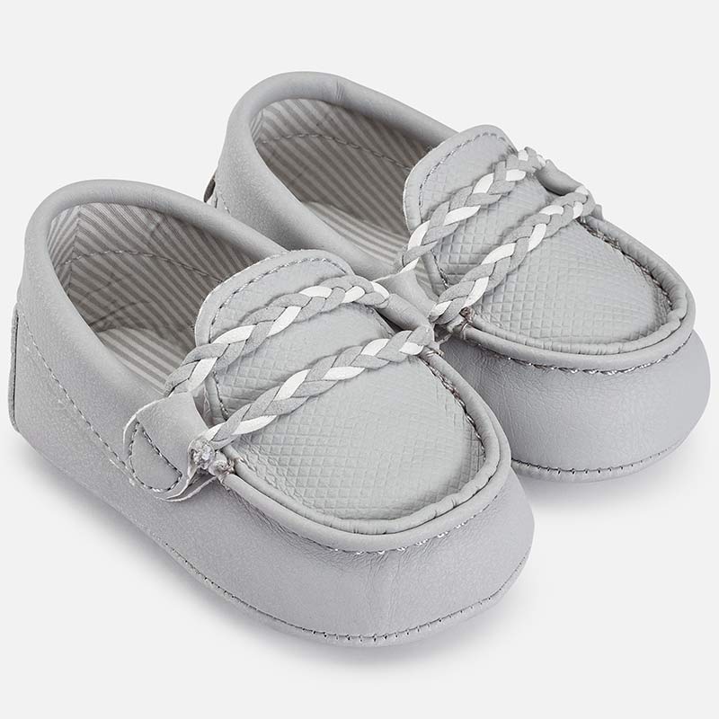 Mayoral Grey and White Moccasins - Main Image