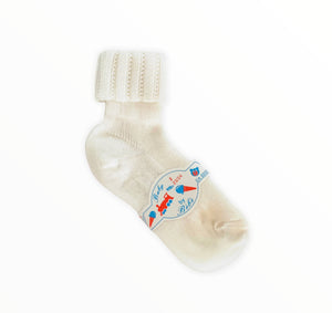 Boys Ivory Cotton Socks - Size 2 (EU.23/24)