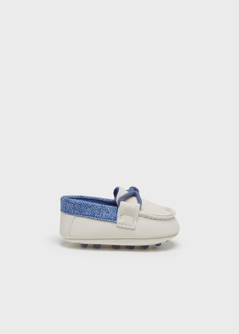Off-White Blue Moccasin Shoe