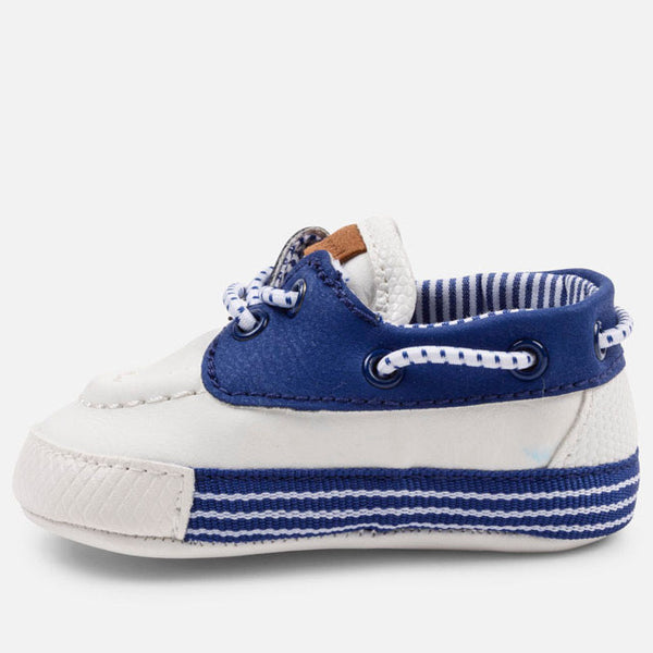 Mayoral Blue and White Soft Sole Shoes