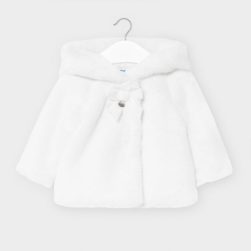 Mayoral white coat hot sale