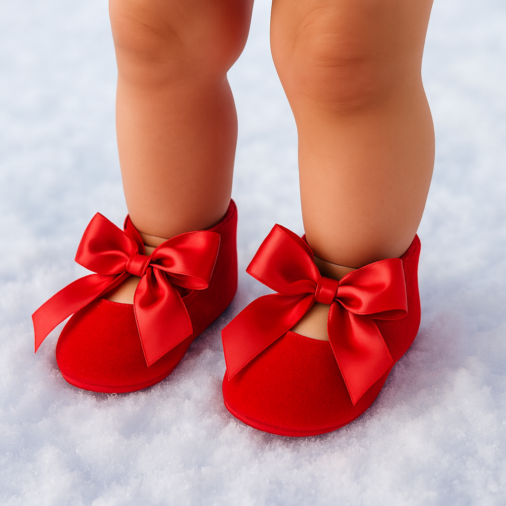 Velvet Red Ballerina Shoe