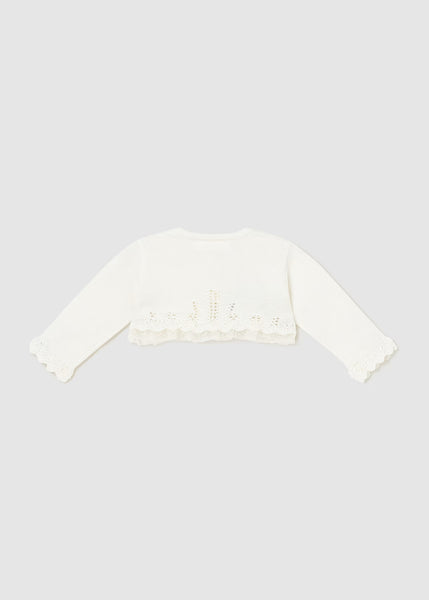 Off-White Lace Cardigan