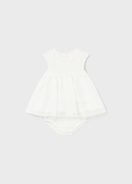 Off-White Knit Lace Dress