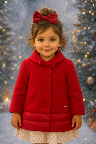 Cherry Red Winter Coat