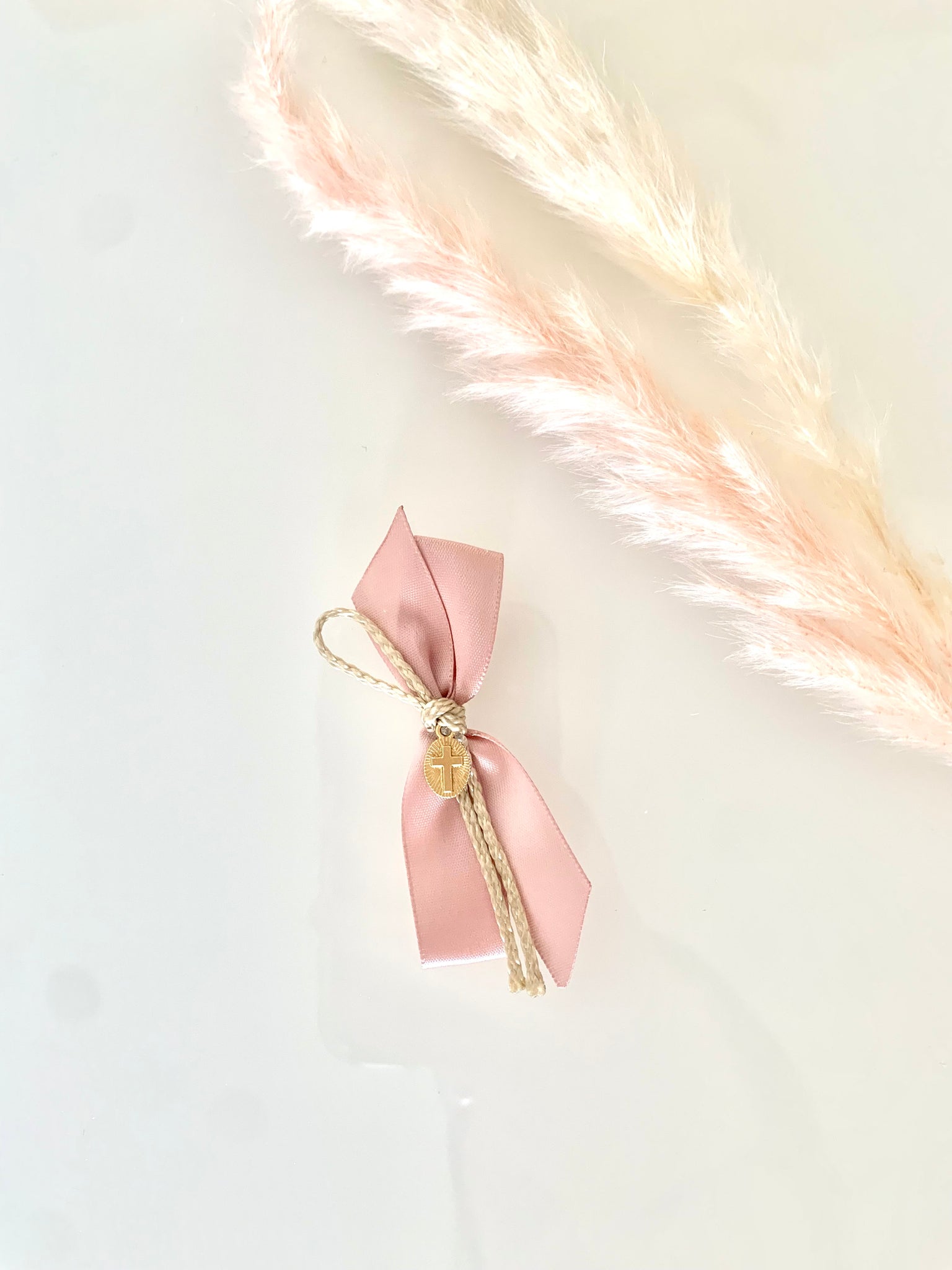 Rose Gold and Gold Cross Upright Bow Martyiko/Witness Pin