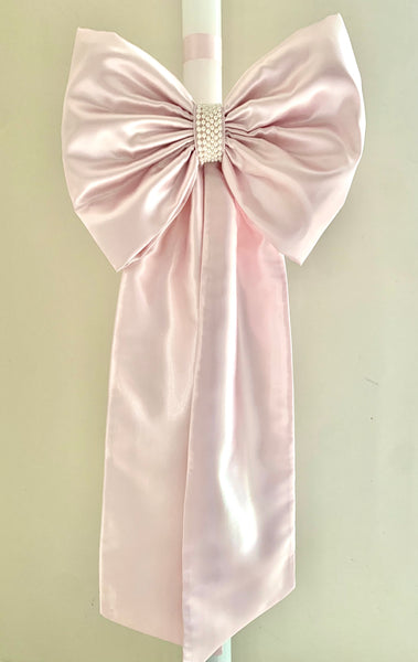 Blush Pink Pearl Large Bow Lambatha