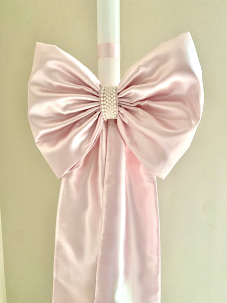 Blush Pink Pearl Large Bow Lambatha