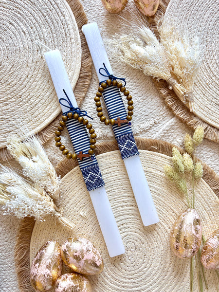 Boho Cross Mati Bracelet Easter Candle