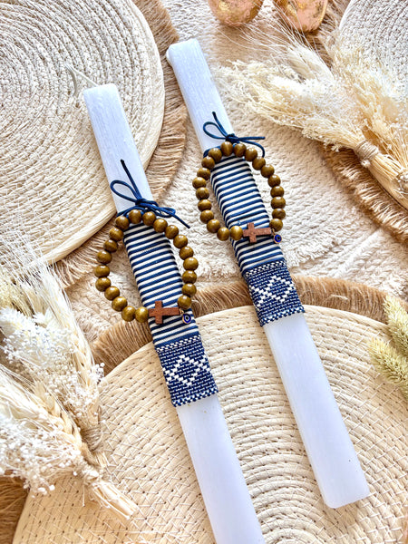 Boho Cross Mati Bracelet Easter Candle