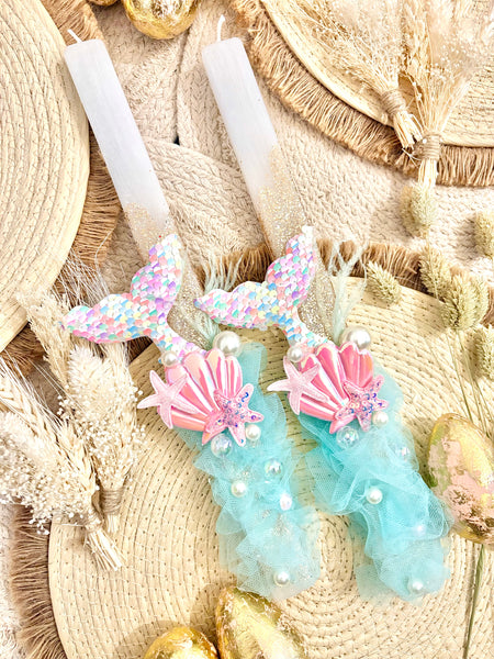 Mermaid Tail Easter Candle