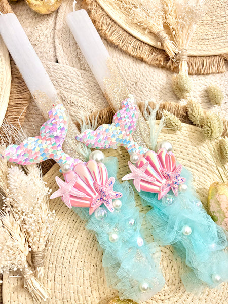 Mermaid Tail Easter Candle