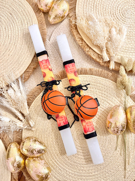 Basketball Easter Candle