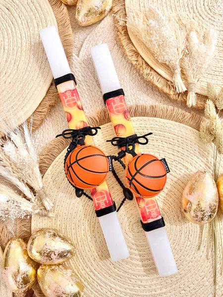 Basketball Easter Candle