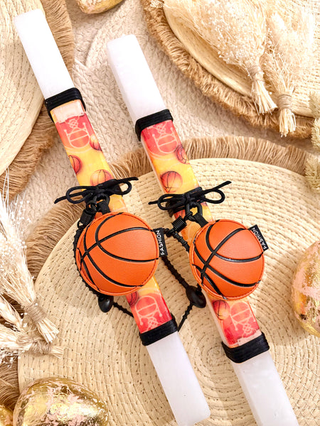Basketball Easter Candle