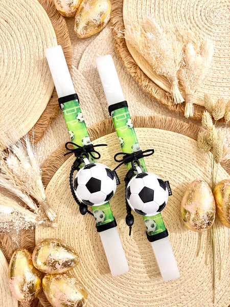 Soccer Easter Candle
