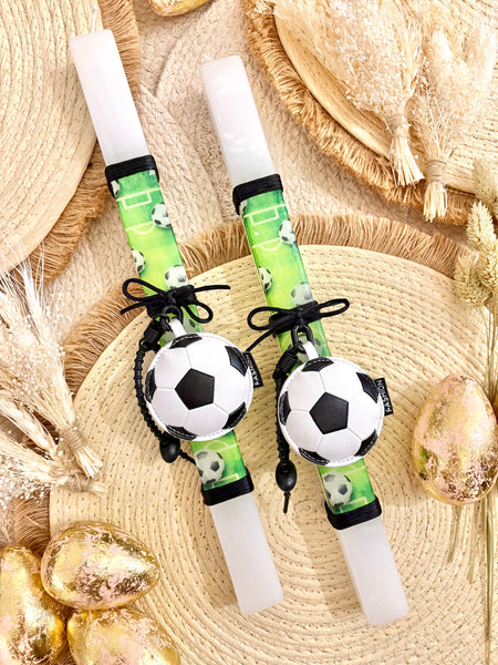 Soccer Easter Candle