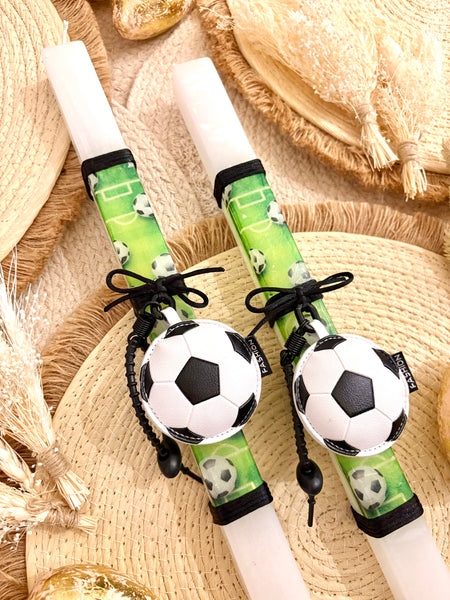 Soccer Easter Candle