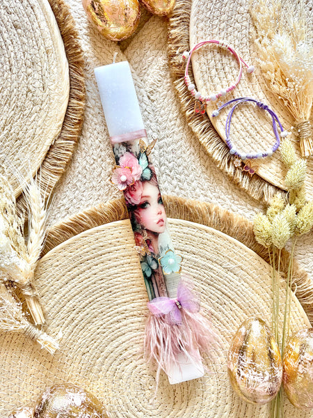 Purple Fairy Princess Bracelet Easter Candle