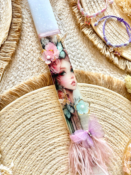 Purple Fairy Princess Bracelet Easter Candle