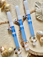 Ellas Soccer Easter Candle