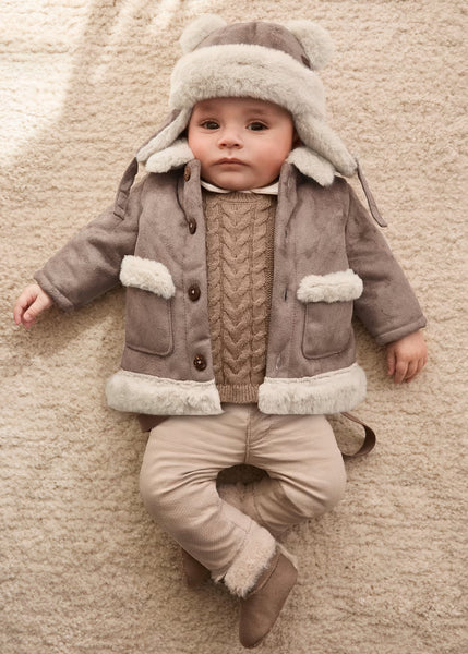 Beige Fur Bear Coat