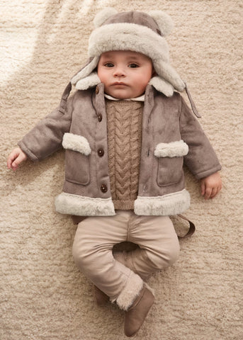 Beige Fur Bear Coat