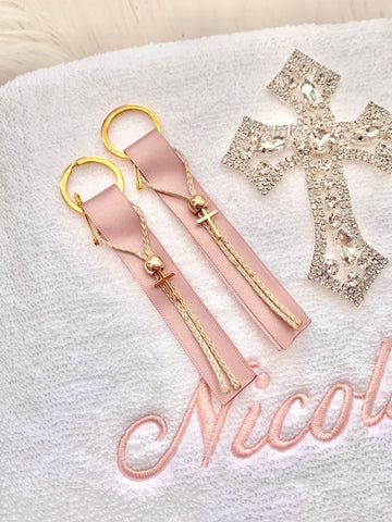 Rose Gold and Gold Cross Keychain Martyiko / Witness Pin