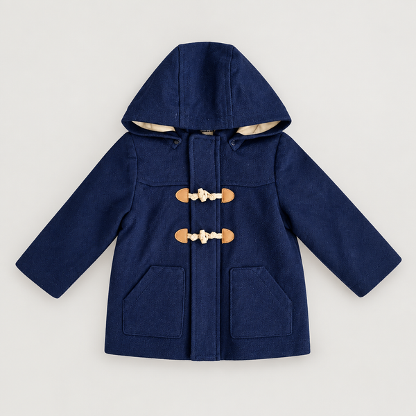 Navy and Tan Coat studio photo