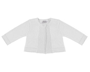 Basic White Knit Cardigan
