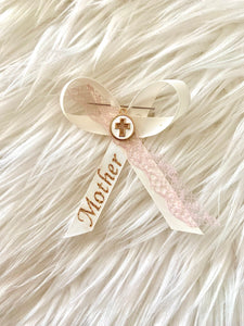 Personalized Mother Ivory and Rose Gold Martyiko/Witness Pin