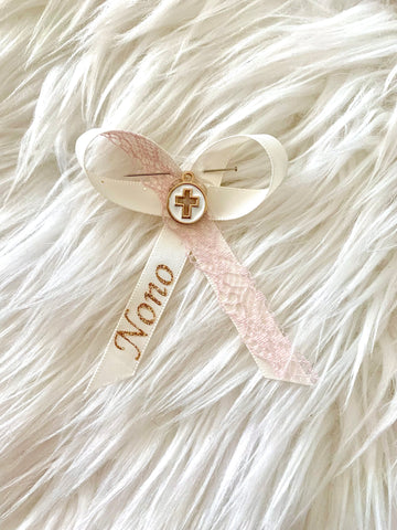 Personalized Nono Ivory and Rose Gold Martyiko/Witness Pin