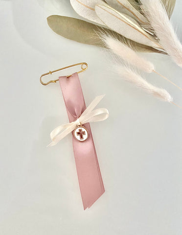 Rose Gold and Ivory Cross Pin Martyiko/Witness Pin