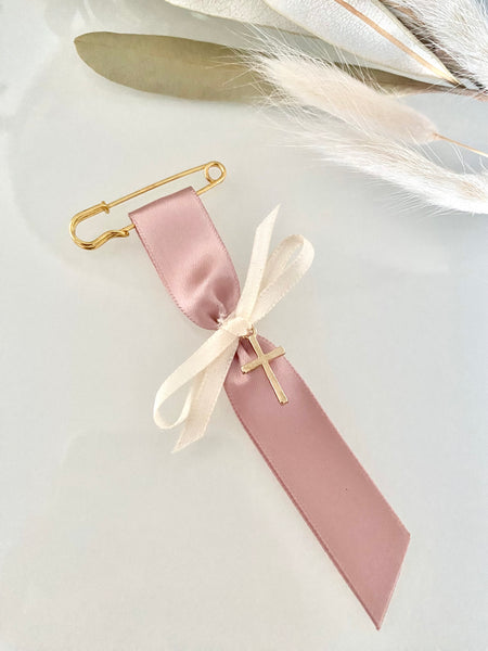 Rose Gold and Ivory Gold Cross Pin Martyiko/Witness Pin