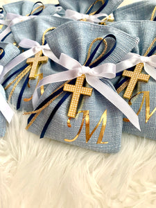 Baby Blue Personalized Bonbonnieres