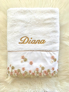 Embroidered Personalized Bath Towel
