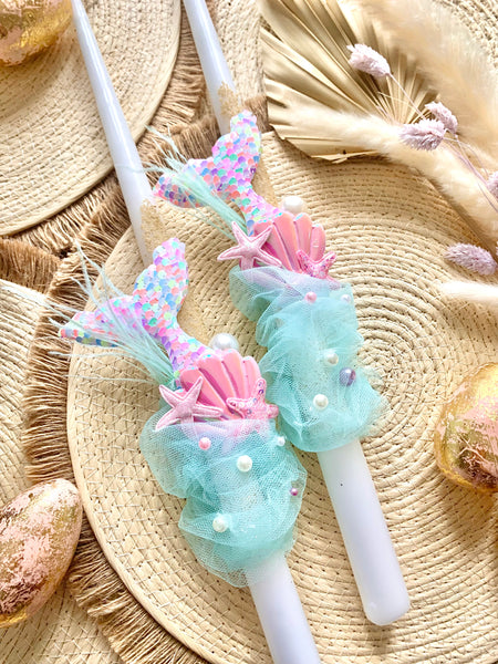Mermaid Tail Easter Candle