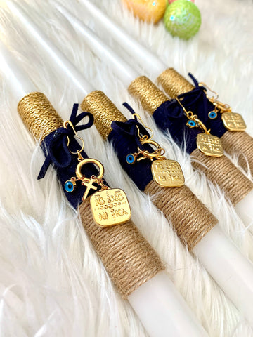 Navy IC XC NI KA Filaxto Easter Candle