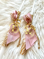 Personalized Rose Gold Name Keychain Easter Candle