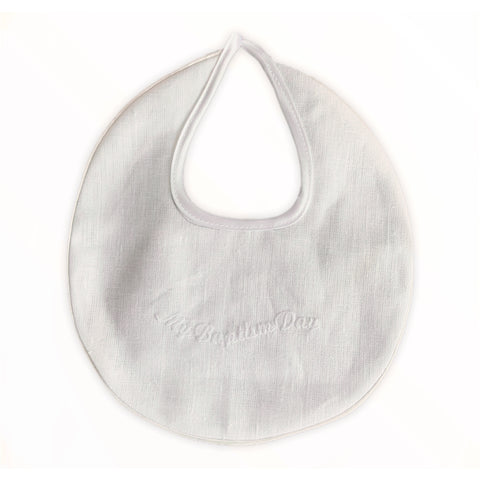 My Baptism Day Linen Bib