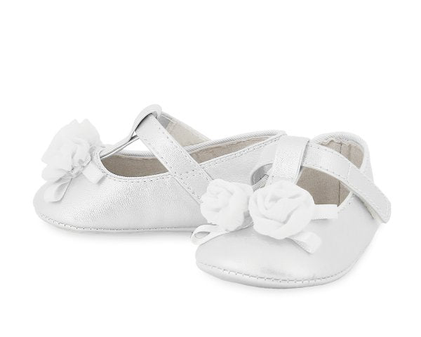 Mayoral Mary Jane Shoe- Soft Pearl White