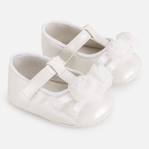 Mayoral Mary Jane Shoe- Soft Pearl White