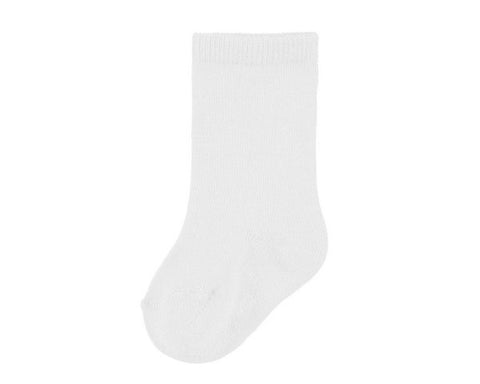 Mayoral White mid length sock