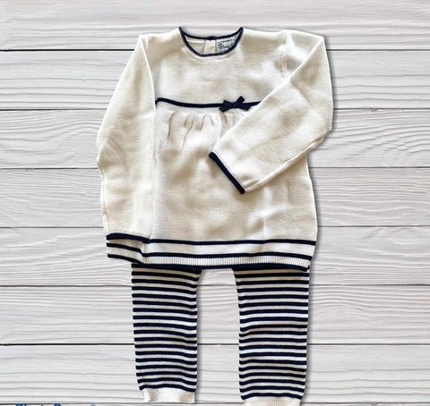 Navy and White 2 Piece Outfit