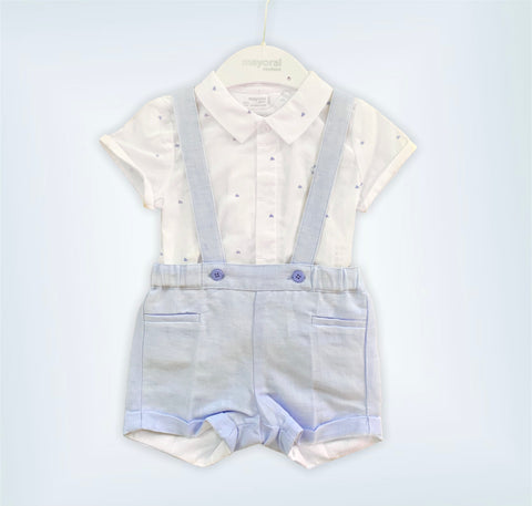 Baby Blue Overall Outfit