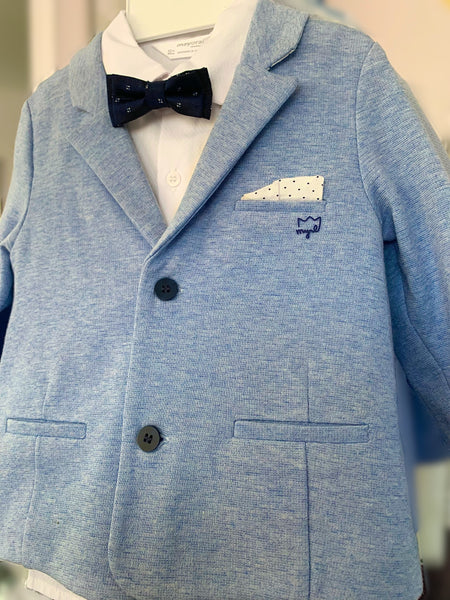 5 Piece Baby Blue and Navy Suit